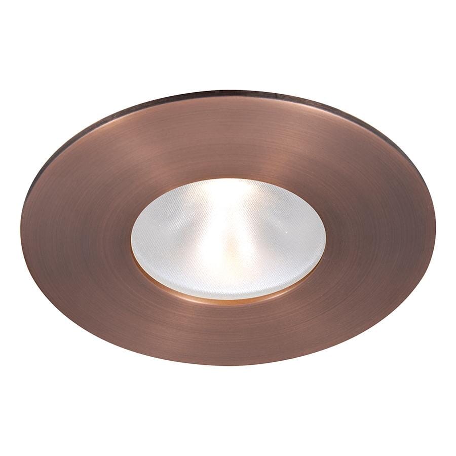 WAC Lighting Tesla 1-Light 2in LED Energy Star Round Trim Glass Lens with Light Engine in Copper Bronze