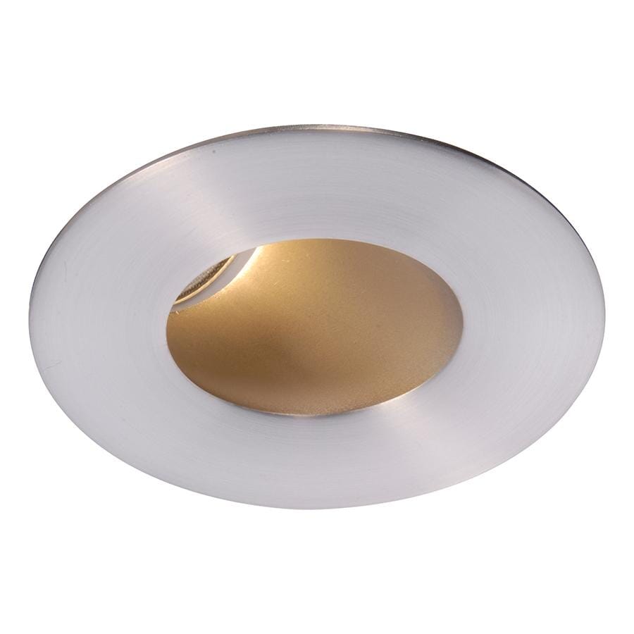 WAC Lighting Tesla 1-Light 2in LED Round 30-45 Degree Adjustable Trim with Light Engine in Brushed Nickel