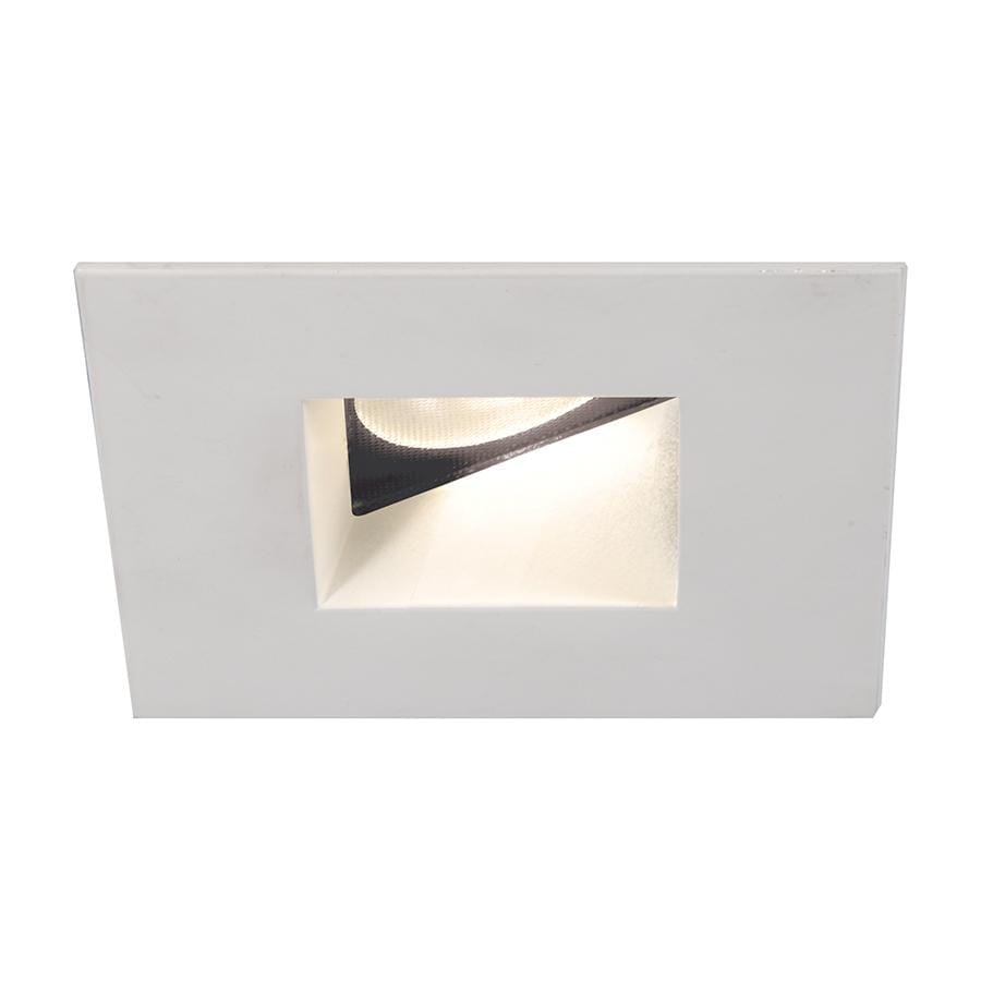 WAC Lighting Tesla 1-Light 2in LED Square 0-30 Degree Adjustable Trim with Light Engine in White