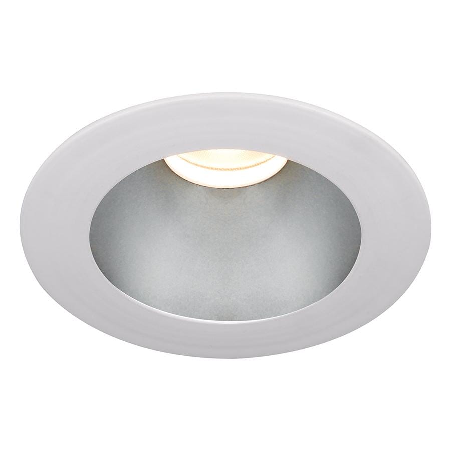 WAC Lighting Tesla 1-Light 3.5in LED Round Open Reflector Trim with Light Engine in Haze White