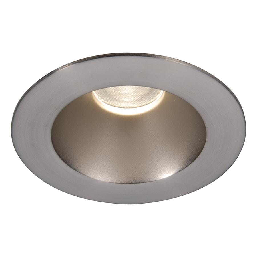 WAC Lighting Tesla 1-Light 3.5in LED Round Open Reflector Trim with Light Engine in Brushed Nickel