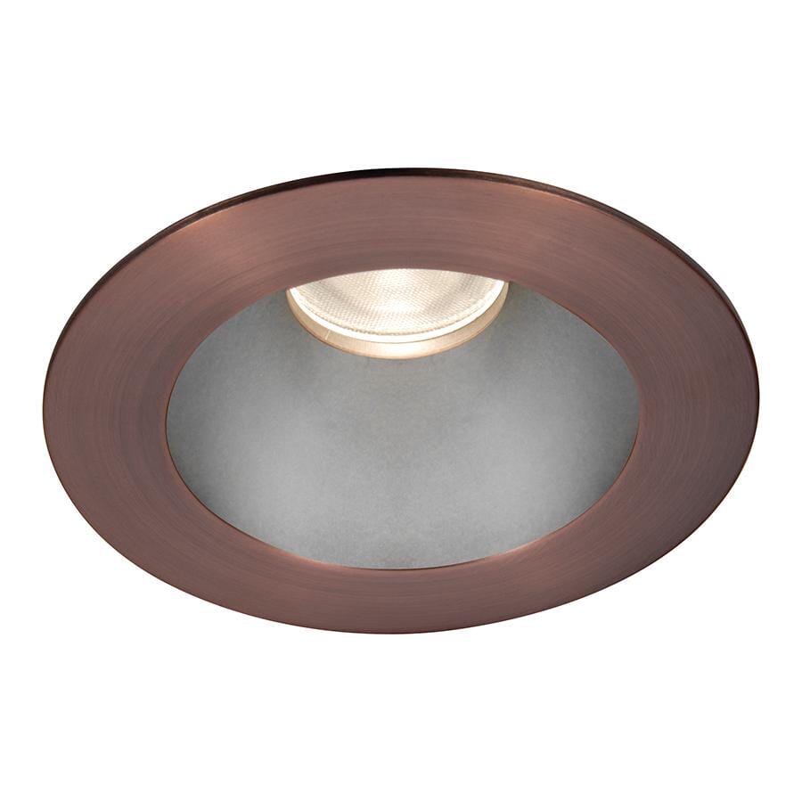 WAC Lighting Tesla 1-Light 3.5in LED Round Open Reflector Trim with Light Engine in Haze Copper Bronze