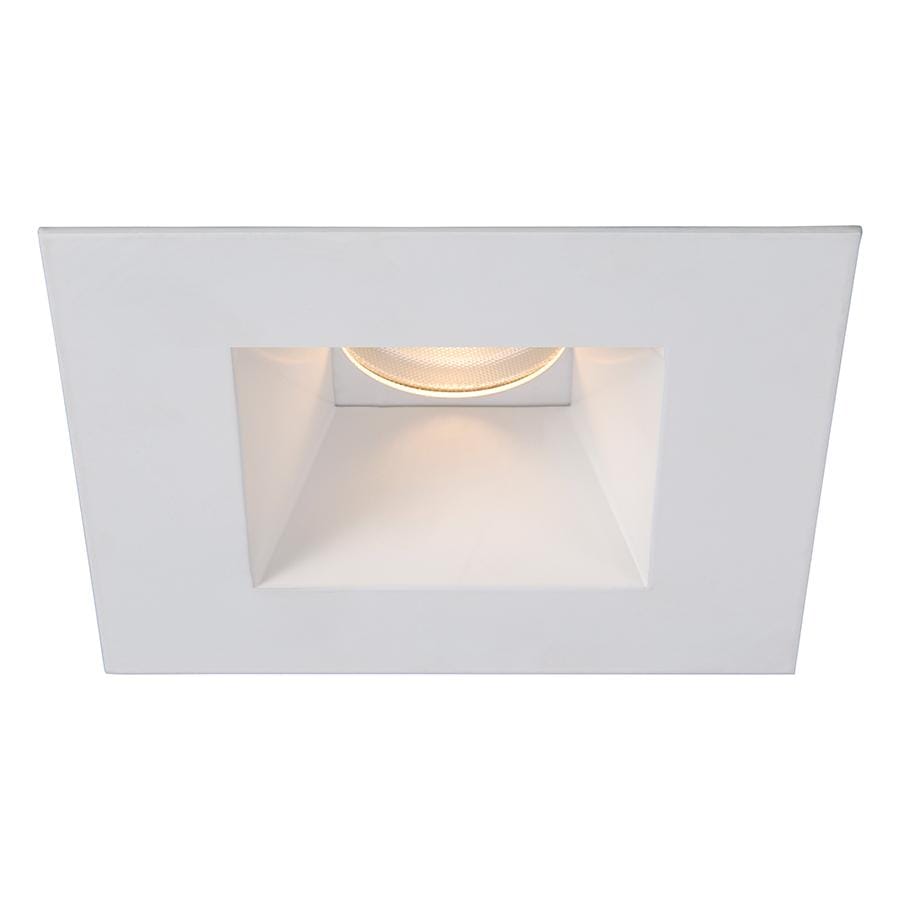 WAC Lighting Tesla 1-Light 3.5in LED Square Open Reflector Trim with Light Engine in White