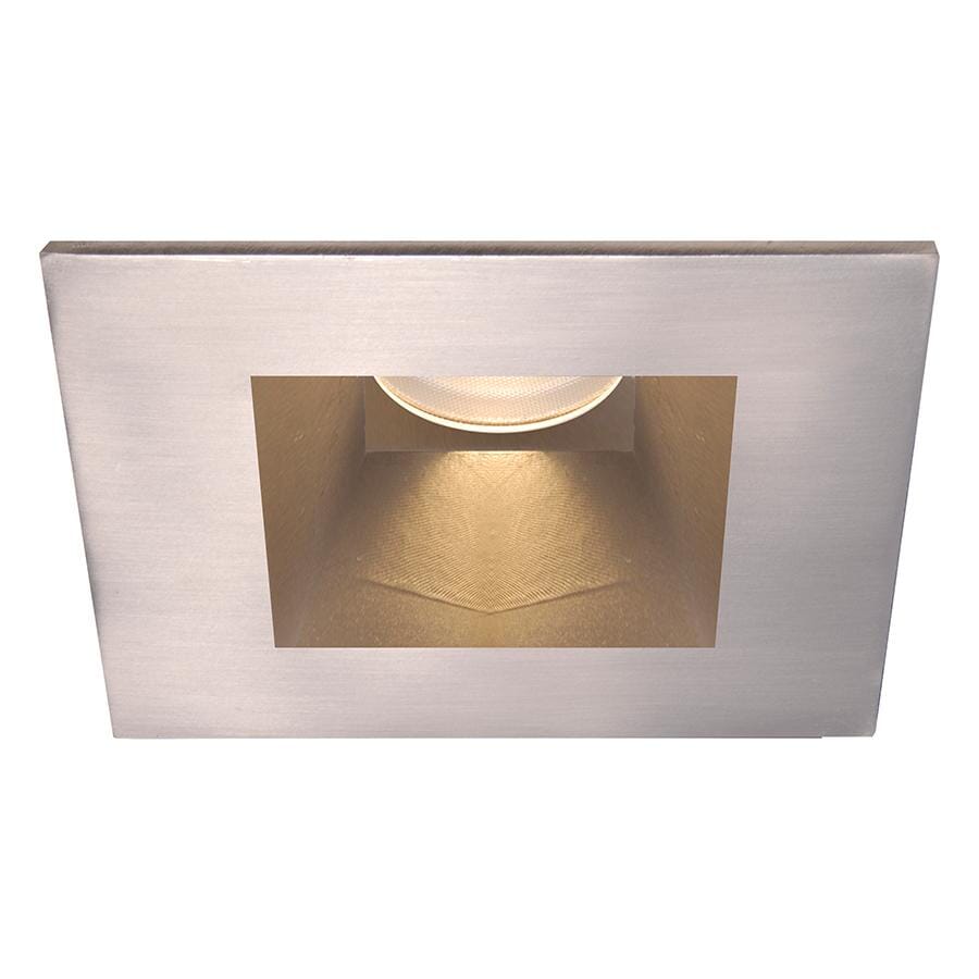 WAC Lighting Tesla 1-Light 3.5in LED Square Open Reflector Trim with Light Engine in Brushed Nickel