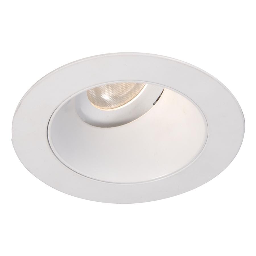 WAC Lighting Tesla 1-Light 3.5in LED Round 0-30 Degree Adjustable Trim with Light Engine in White