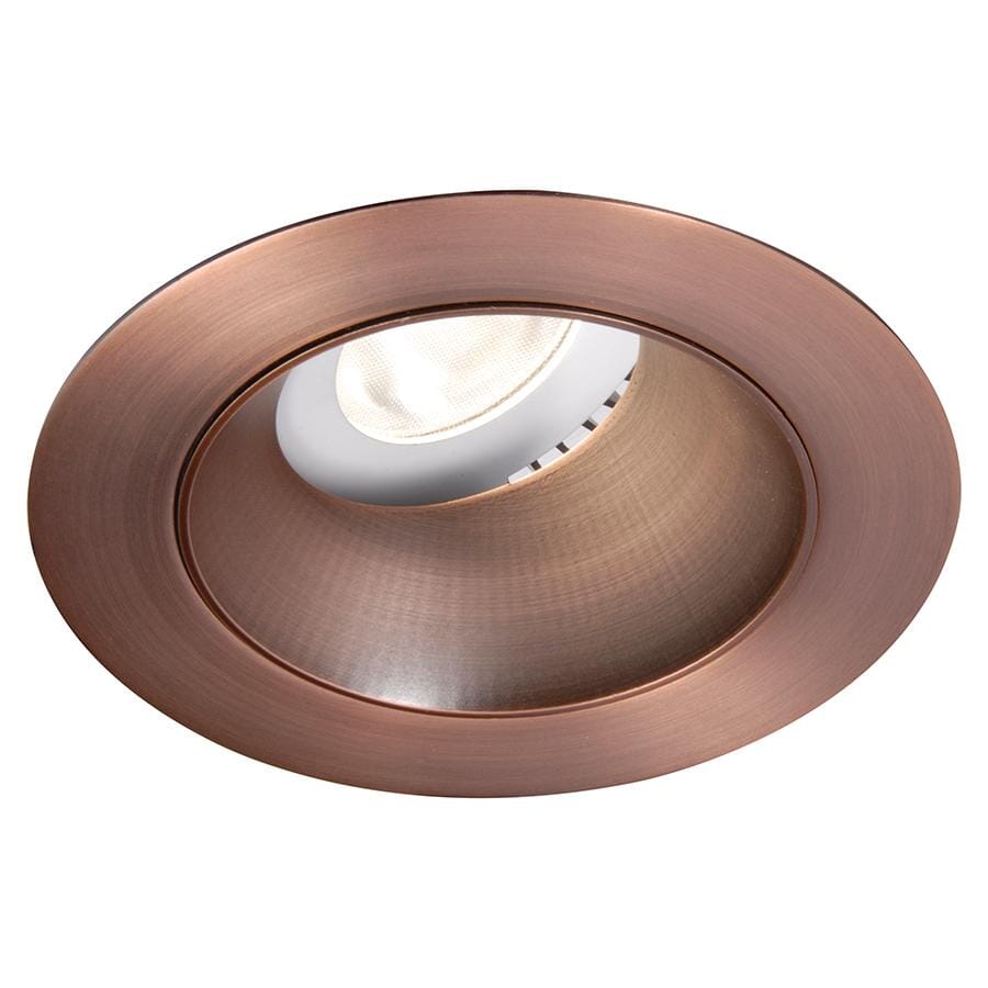 WAC Lighting Tesla 1-Light 3.5in LED Round 0-30 Degree Adjustable Trim with Light Engine in Copper Bronze