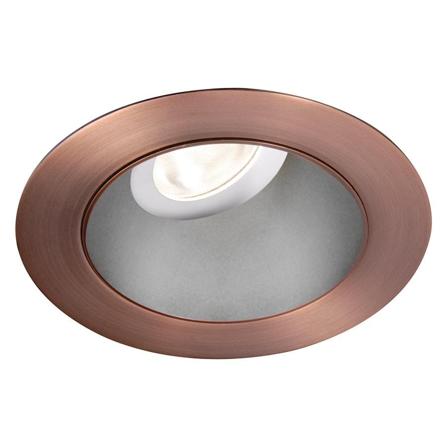 WAC Lighting Tesla 1-Light 3.5in LED Round 0-30 Degree Adjustable Trim with Light Engine in Haze Copper Bronze