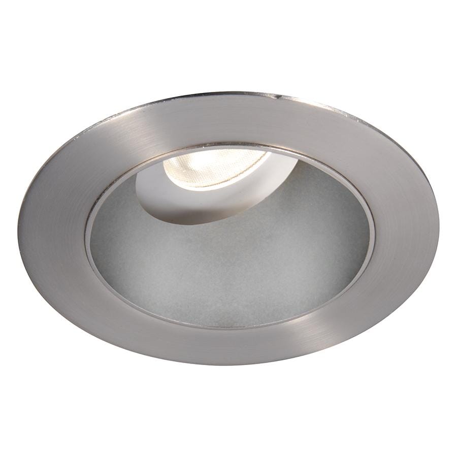 WAC Lighting Tesla 1-Light 3.5in LED Round 0-30 Degree Adjustable Trim with Light Engine in Haze Brushed Nickel