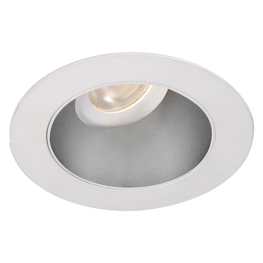 WAC Lighting Tesla 1-Light 3.5in LED Round 0-30 Degree Adjustable Trim with Light Engine in Haze White