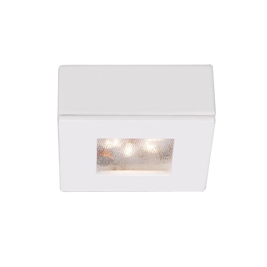 WAC Lighting Square LED 24V Button Light 1-Light in White