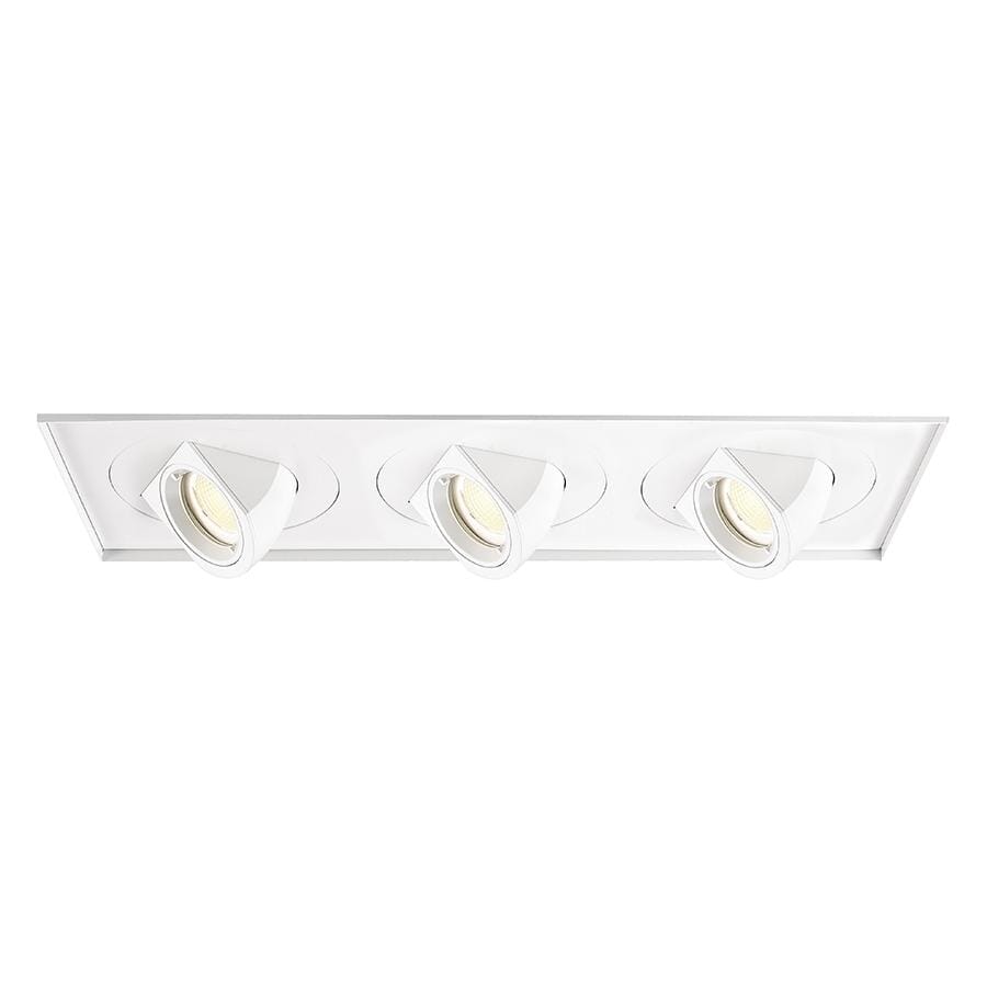 WAC Lighting Tesla 3-Light LED Multiple Three Light Invisible Trim with Light Engine in White