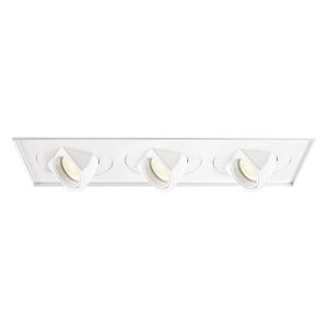 WAC Lighting Tesla 3-Light LED Multiple Three Light Invisible Trim with Light Engine in White