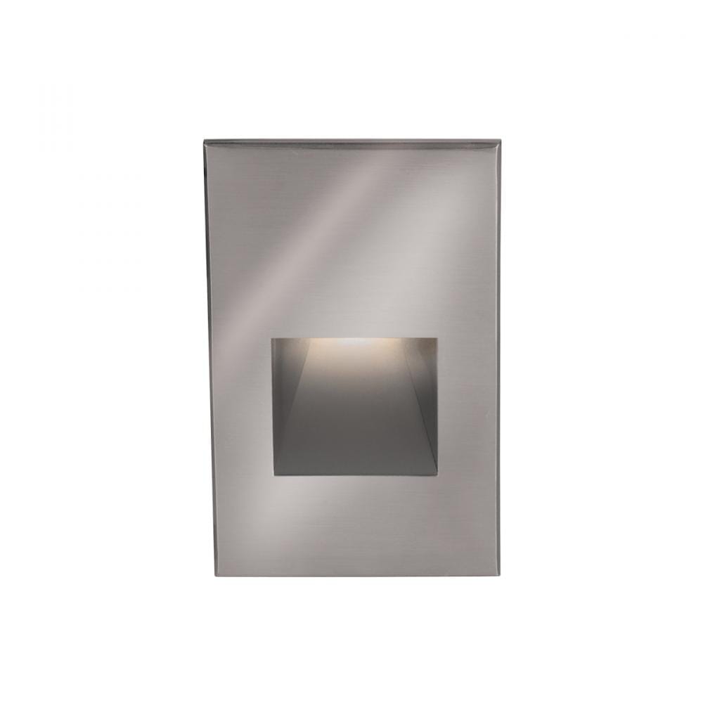 WAC Lighting 277V LEDme 1-Light Vertical Step and Wall Light in Stainless Steel