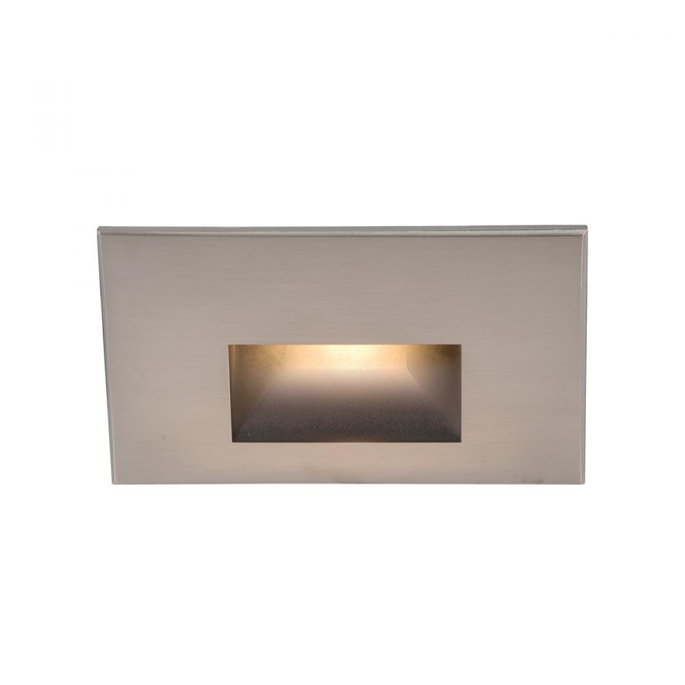 WAC Lighting 120V LEDme 1-Light Horizontal Step and Wall Light in Brushed Nickel