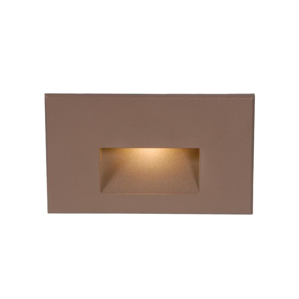 WAC Lighting 120V LEDme 1-Light Horizontal Step and Wall Light in Bronze