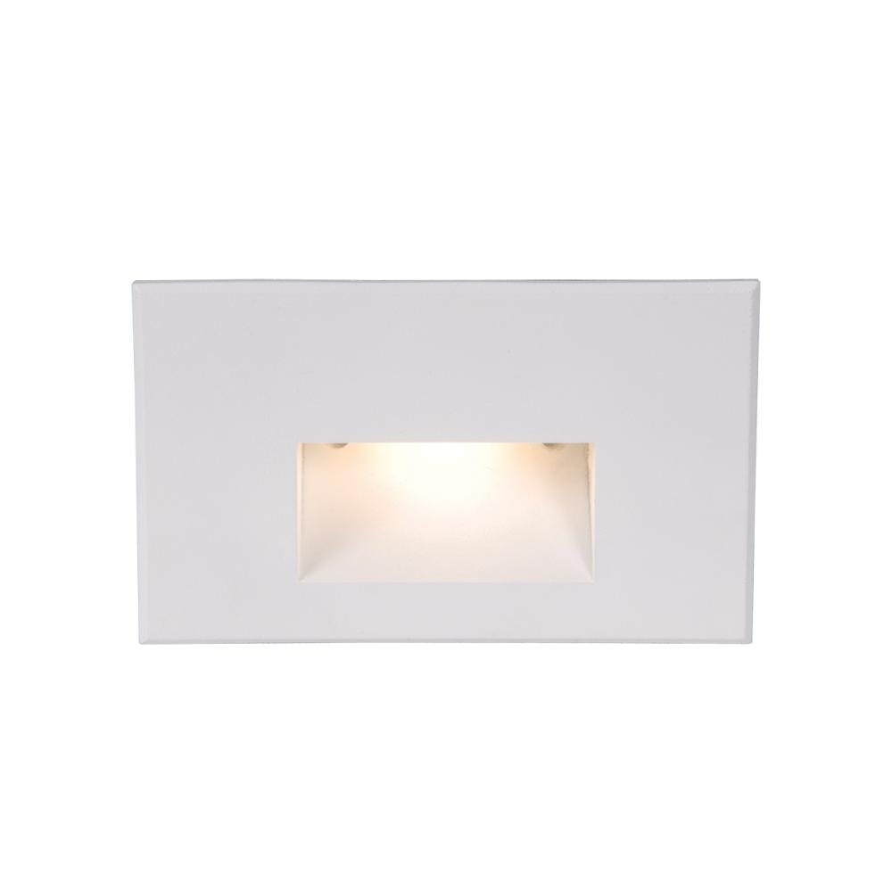 WAC Lighting 120V LEDme 1-Light Horizontal Step and Wall Light in White