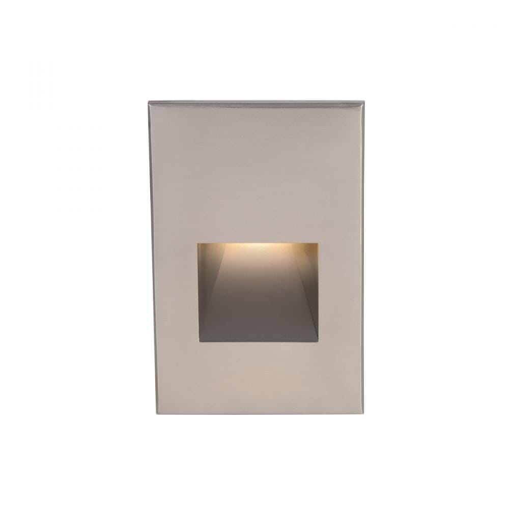 WAC Lighting 120V LEDme 1-Light Vertical Step and Wall Light in Brushed Nickel