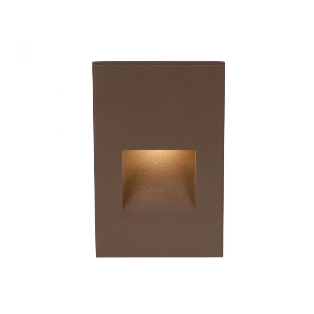 WAC Lighting 120V LEDme 1-Light Vertical Step and Wall Light in Bronze