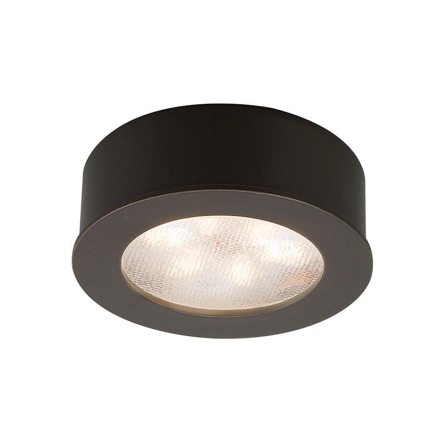 WAC Lighting Round LED 24V Button Light 1-Light in Dark Bronze