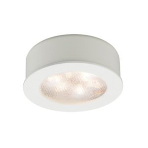 WAC Lighting Round LED 24V Button Light 1-Light in White