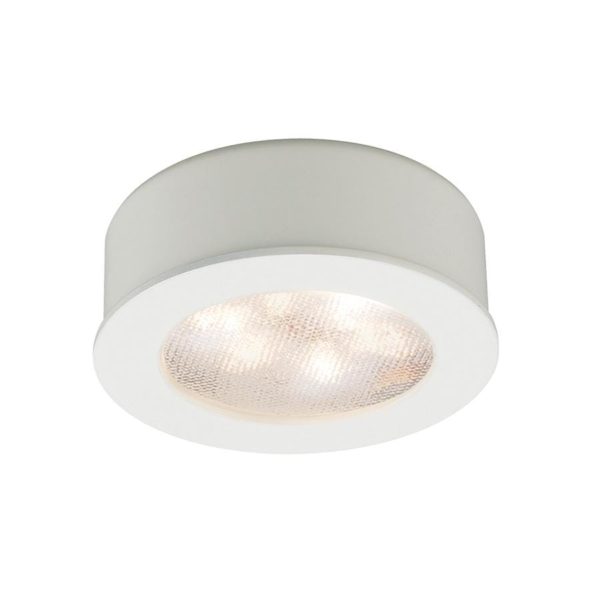 WAC Lighting Round LED 24V Button Light 1-Light in White