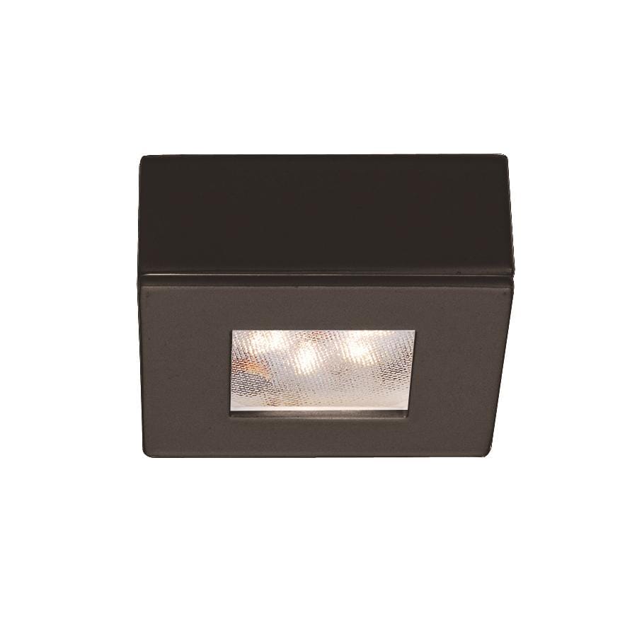 WAC Lighting Square LED 24V Button Light 1-Light in Dark Bronze