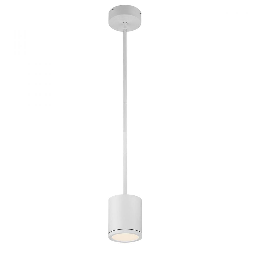 WAC Lighting 120V Tube 1-Light Energy Star LED Pendant in White