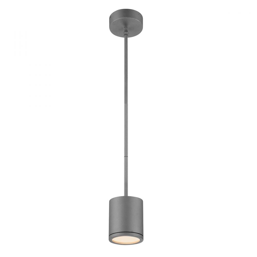 WAC Lighting 120V Tube 1-Light Energy Star LED Pendant in Graphite