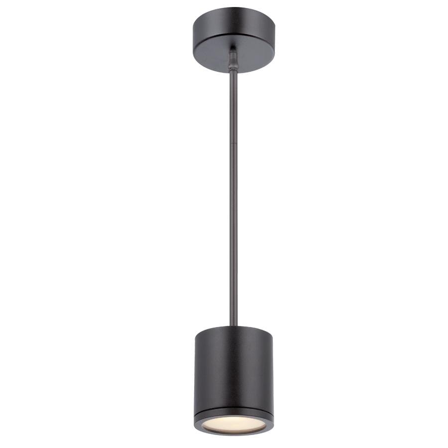 WAC Lighting 120V Tube 1-Light Energy Star LED Pendant in Black