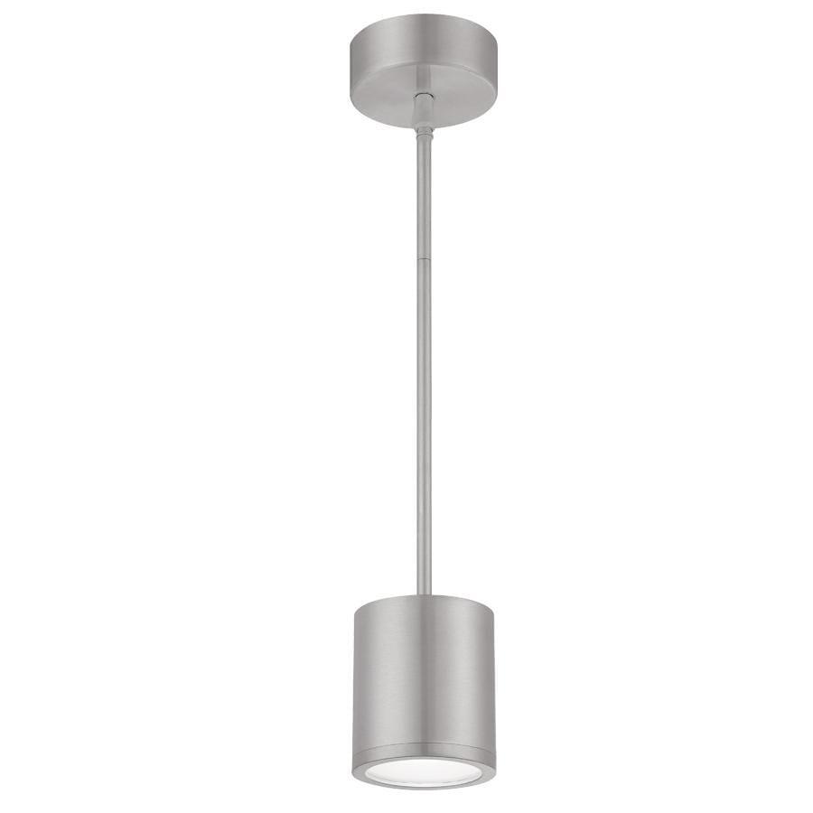 WAC Lighting 120V Tube 1-Light Energy Star LED Pendant in Brushed Aluminum