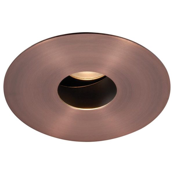 WAC Lighting Tesla 1-Light 3.5in LED Round Pin Hole Trim with Light Engine in Copper Bronze