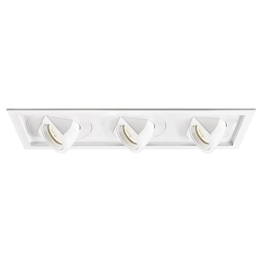 WAC Lighting Tesla 3-Light LED Multiple Three Light Trim with Light Engine in White