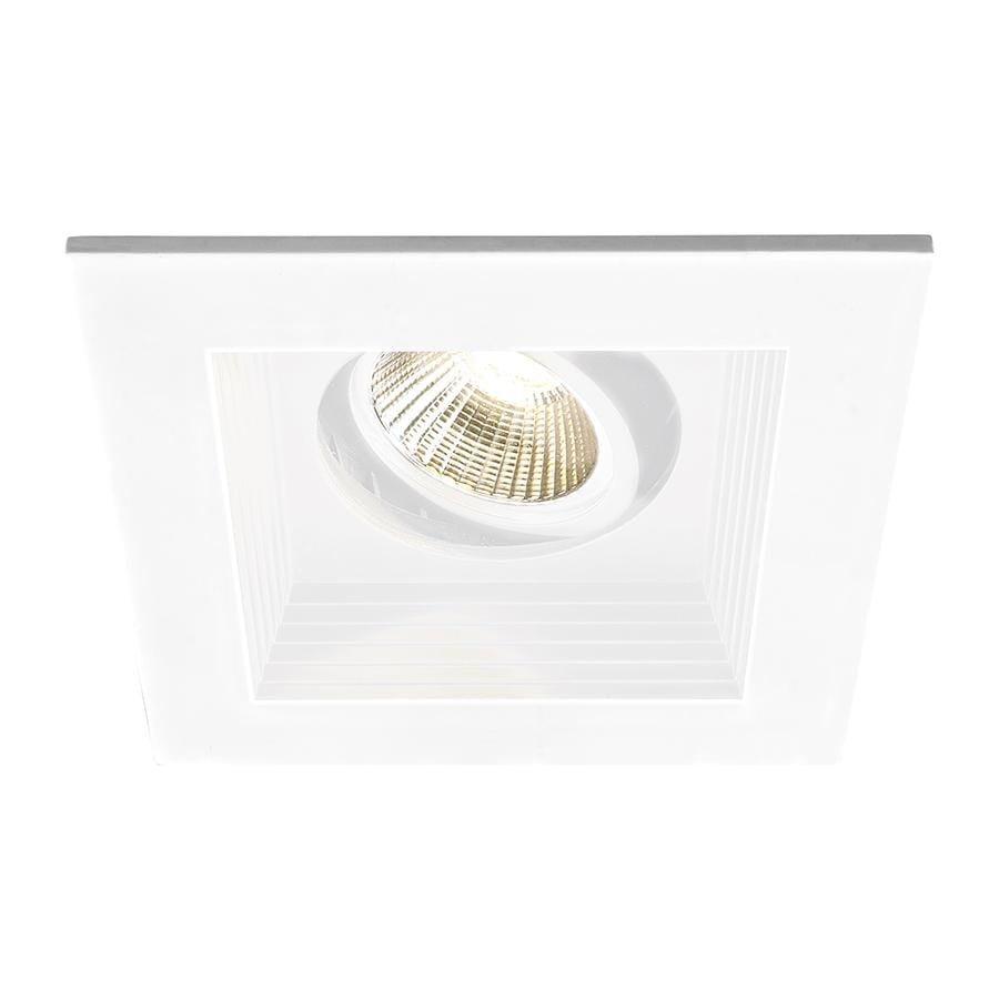 WAC Lighting 120V 1-Light Mini Multiple LED Single Light New Construction Housing with Trim and Light Engine in White