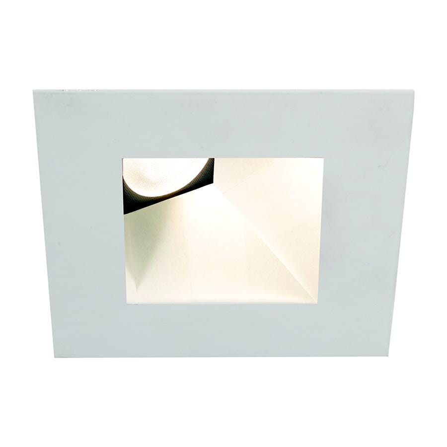 WAC Lighting Tesla 1-Light 3.5in LED Square 30-45 Degree Adjustable Trim with Light Engine in White