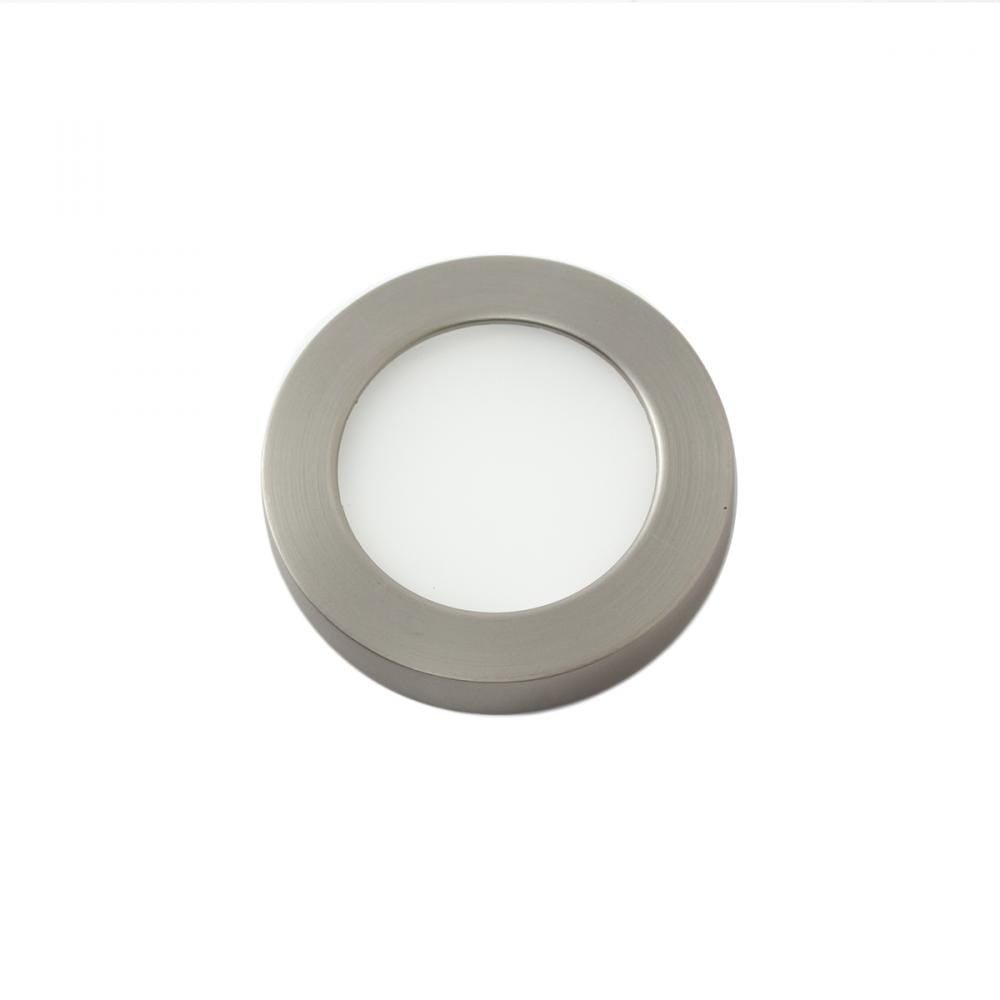 WAC Lighting 1-Light Edge Lit Energy Star LED 24V Button Light in Brushed Nickel