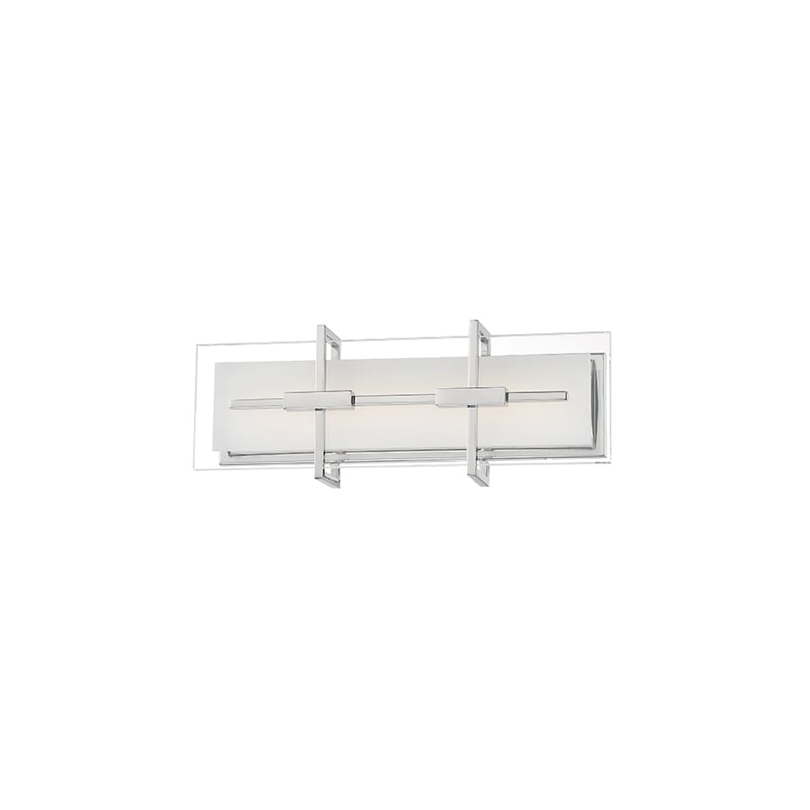 Modern Forms Seismic 1-Light Wall Sconce in Stainless Steel