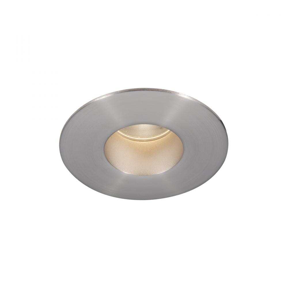 WAC Lighting Tesla PRO 1-Light 2in LED Round Shower Trim with Light Engine in Brushed Nickel