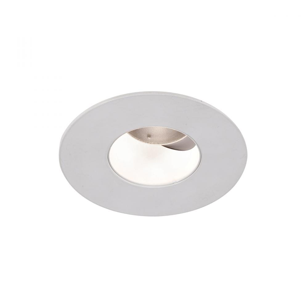 WAC Lighting Tesla PRO 1-Light 2in LED Round 0-30 Degree Adjustable Trim with Light Engine in White