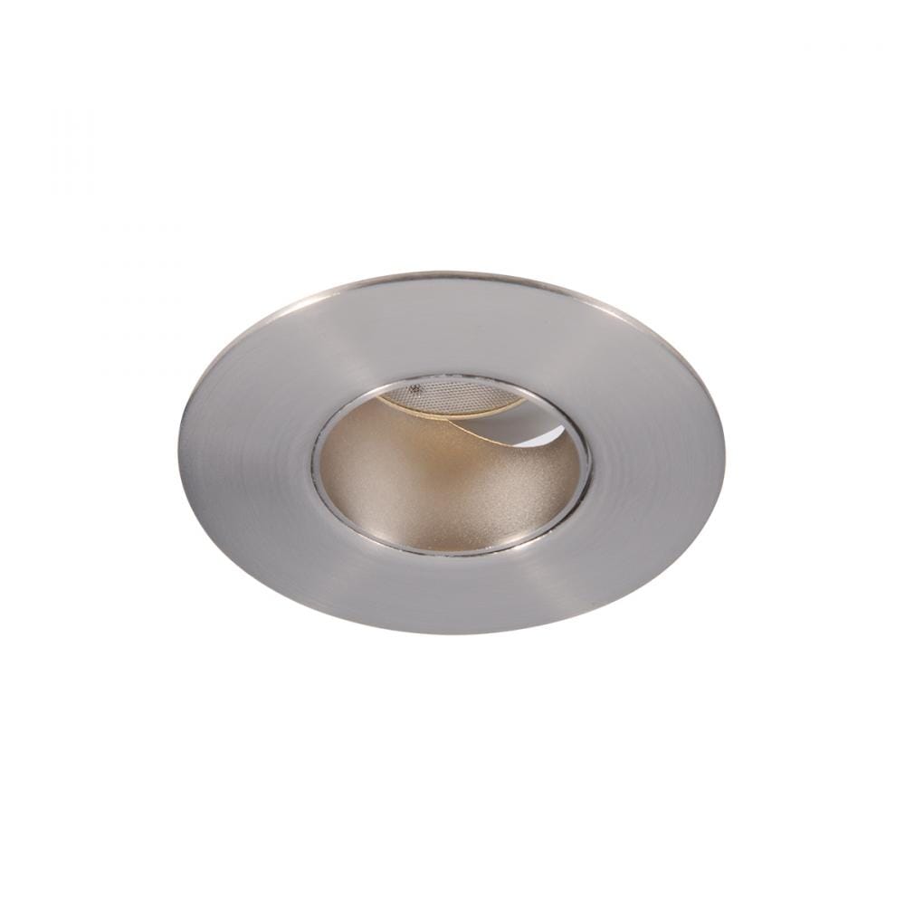 WAC Lighting Tesla PRO 1-Light 2in LED Round 0-30 Degree Adjustable Trim with Light Engine in Brushed Nickel