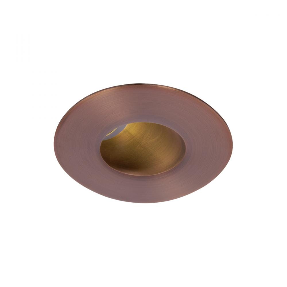 WAC Lighting Tesla PRO 1-Light 2in LED Round 30-45 Degree Adjustable Trim with Light Engine in Copper Bronze