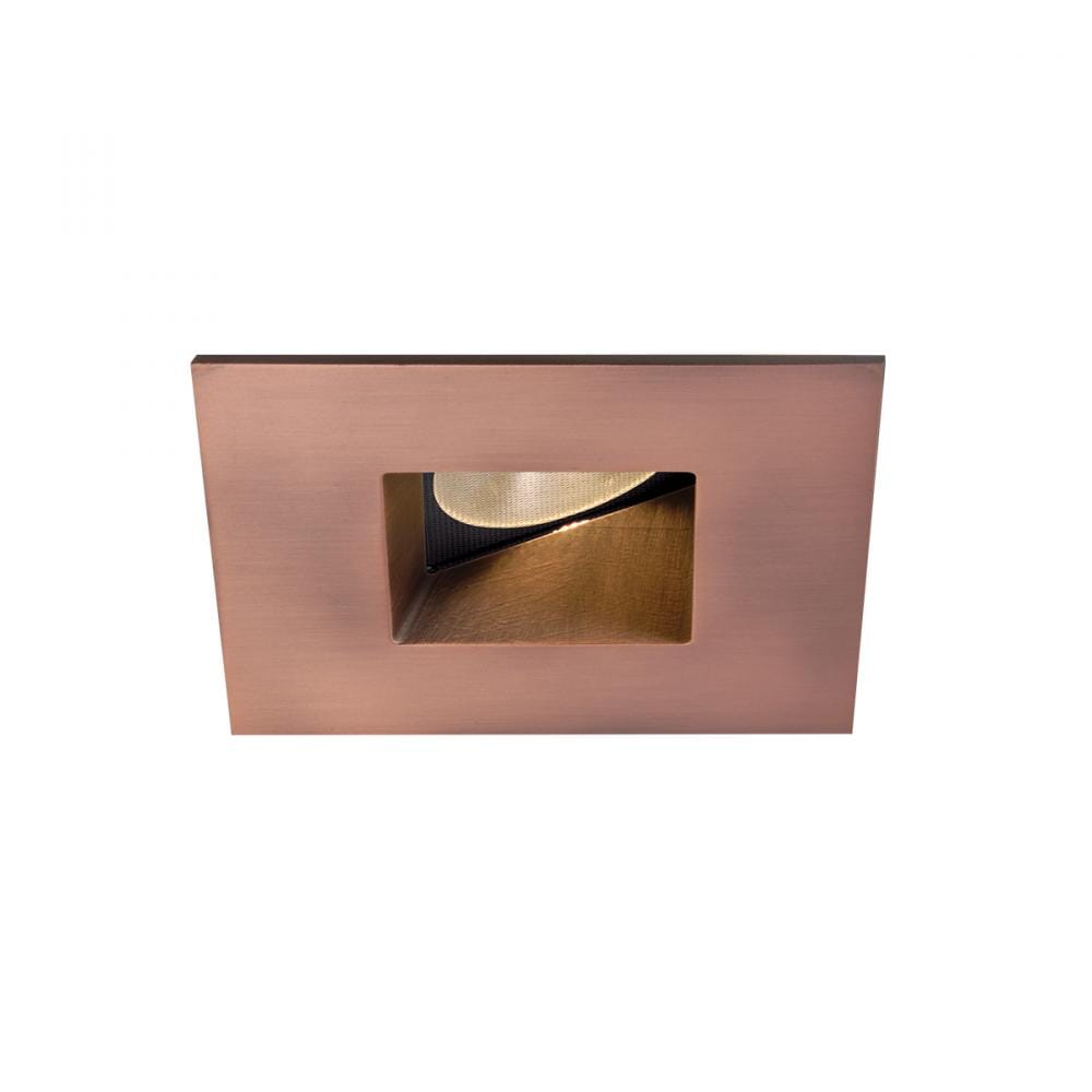 WAC Lighting Tesla PRO 1-Light 2in LED Square 0-30 Degree Adjustable Trim with Light Engine in Copper Bronze