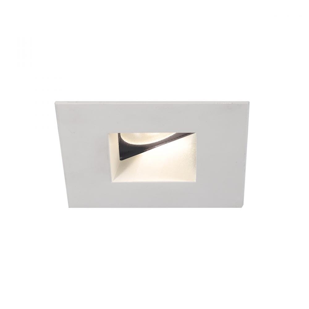 WAC Lighting Tesla PRO 1-Light 2in LED Square 0-30 Degree Adjustable Trim with Light Engine in White