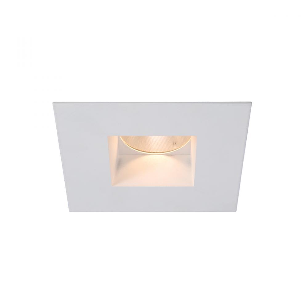 WAC Lighting Tesla PRO 1-Light 2in LED Square Open Reflector Trim with Light Engine in White