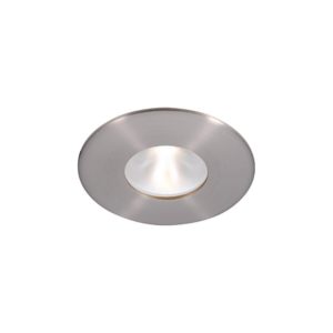 WAC Lighting Tesla PRO 1-Light 2in LED Energy Star Round Trim Glass Lens with Light Engine in Brushed Nickel