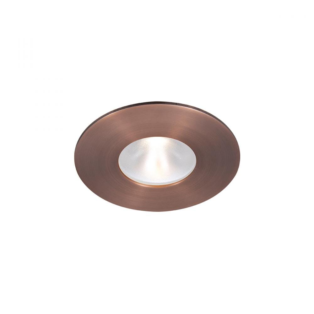 WAC Lighting Tesla PRO 1-Light 2in LED Energy Star Round Trim Glass Lens with Light Engine in Copper Bronze