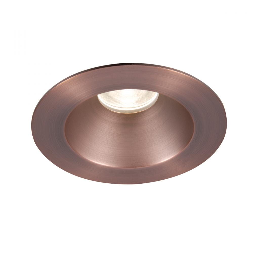 WAC Tesla PRO LED Round Shower Trim with Light Engine in Copper Bronze