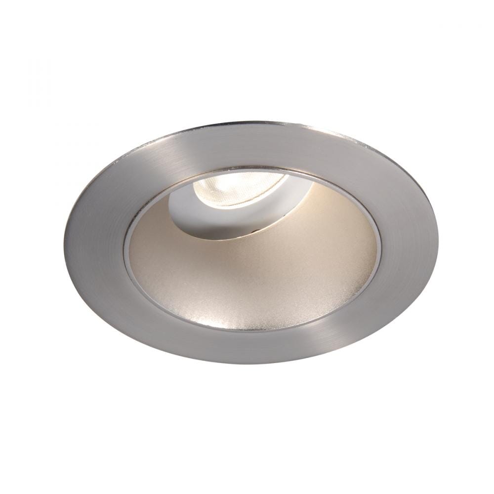 WAC Lighting Tesla PRO 1-Light 3.5in LED Round 0-30 Degree Adjustable Trim with Light Engine in Brushed Nickel