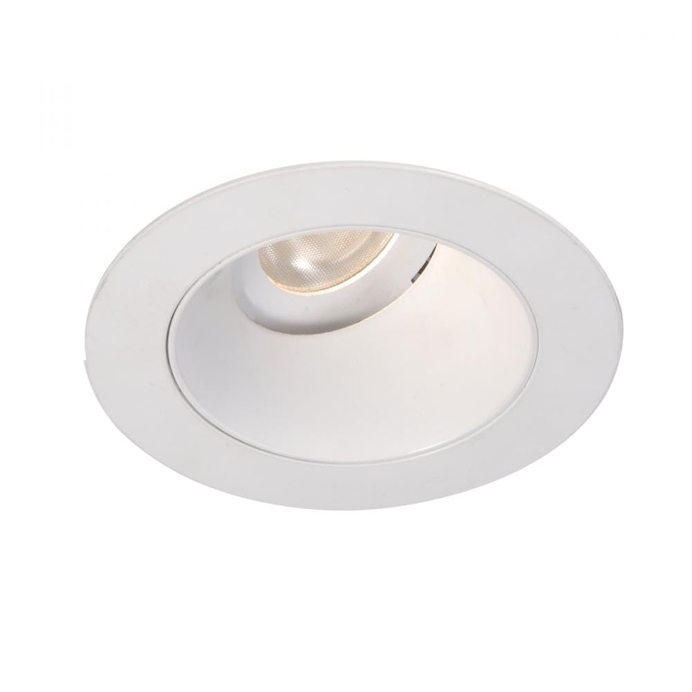 WAC Lighting Tesla PRO 1-Light 3.5in LED Round 0-30 Degree Adjustable Trim with Light Engine in White