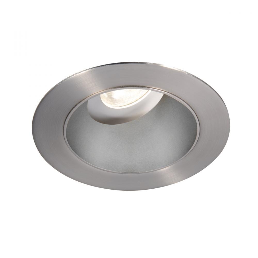 WAC Lighting Tesla PRO 1-Light 3.5in LED Round 0-30 Degree Adjustable Trim with Light Engine in Haze Brushed Nickel