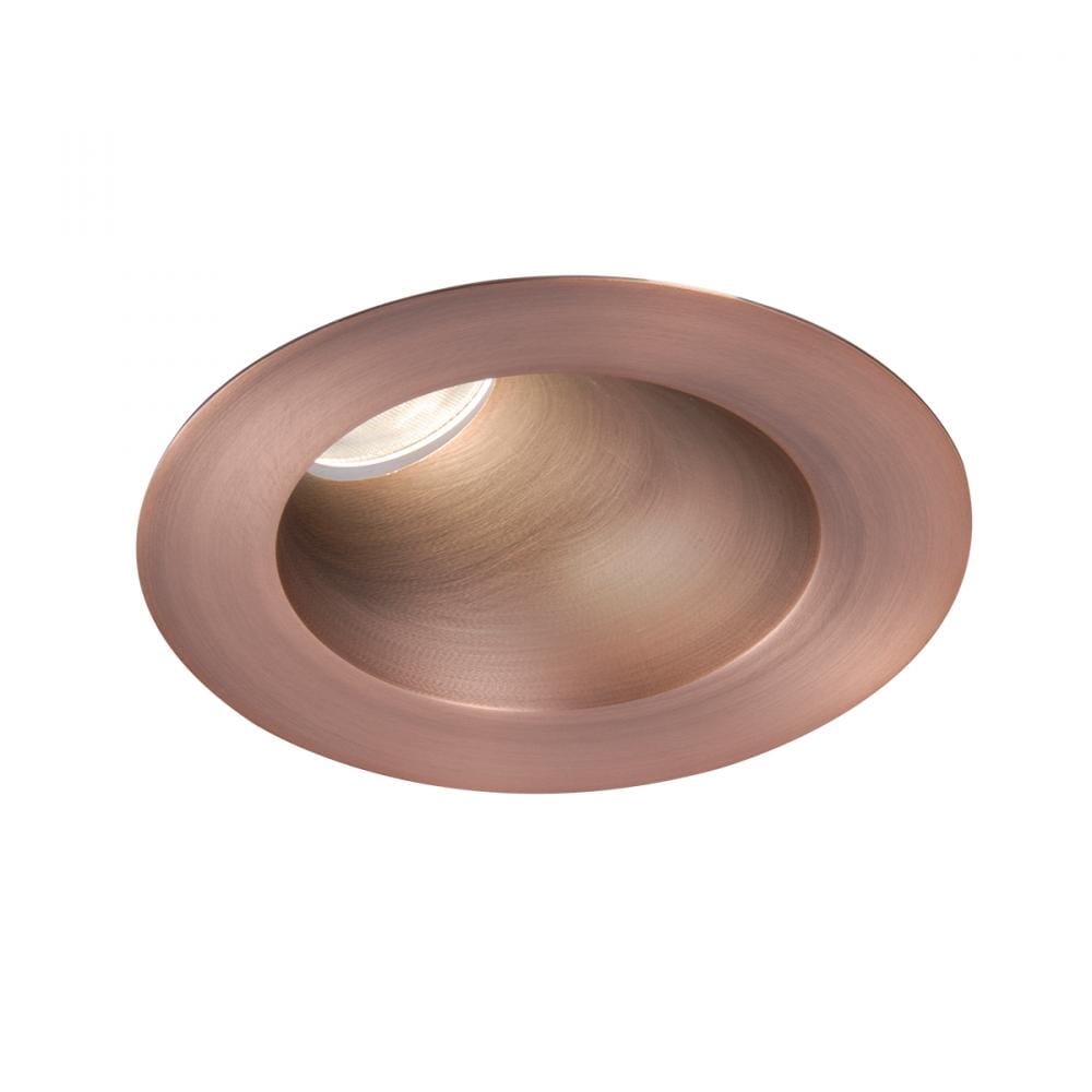 WAC Lighting Tesla PRO 1-Light 3.5in LED Round 30-45 Degree Adjustable Trim with Light Engine in Copper Bronze